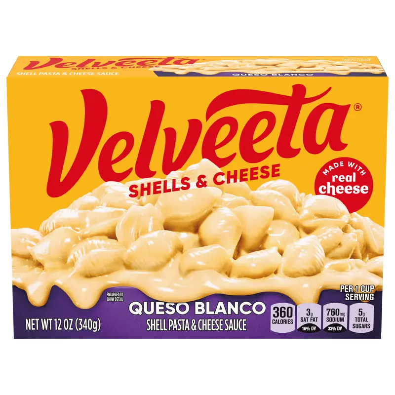 Velveeta Queso Blanco Shell Pasta & Cheese Sauce 12 oz