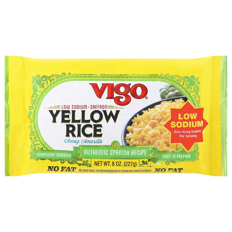 Vigo Low Sodium Yellow Rice 8 oz Bag