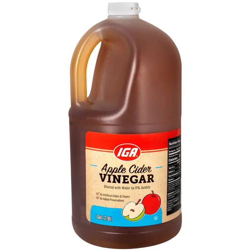 VINEGAR APPLE CIDER 5 PERCENT 128 OZ