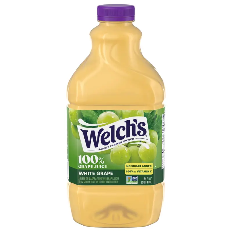 Welch's 100% Grape Juice, White Grape, 64 fl Oz Bottle