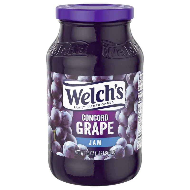 Welch's Concord Grape Jam, 18 oz Jar