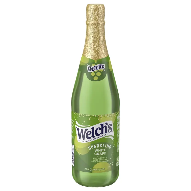 Welch's Non-Alcoholic Sparkling Juice Cocktail, White Grape, 25.4 fl oz Bottle