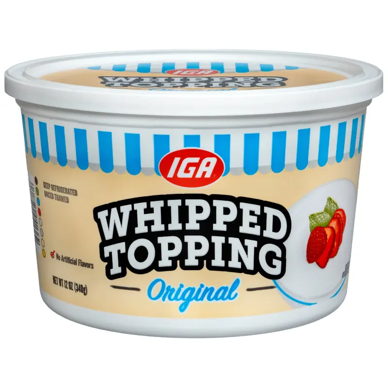 WHIPPED TOPPING ORIGINAL 12 OZ TUB