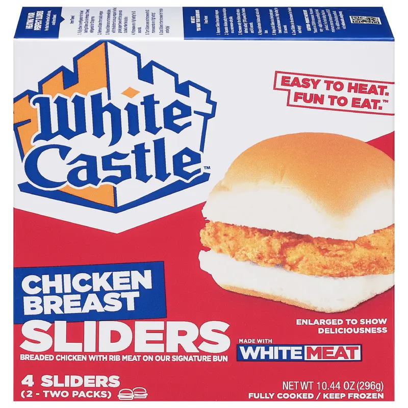 White Castle Chicken Breast Sliders 4 Sliders