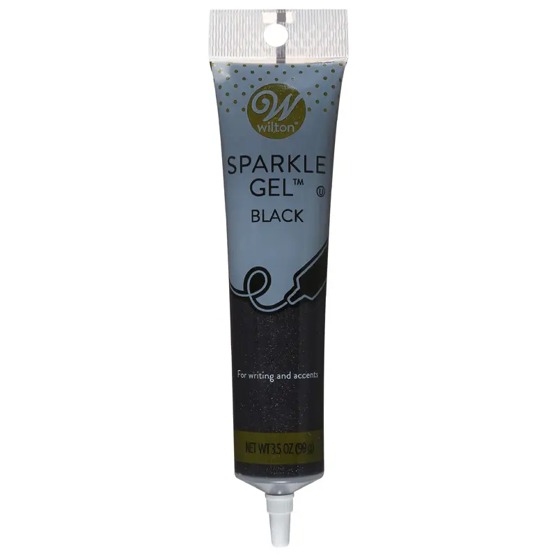 Wilton Black Sparkle Gel 3.5 oz