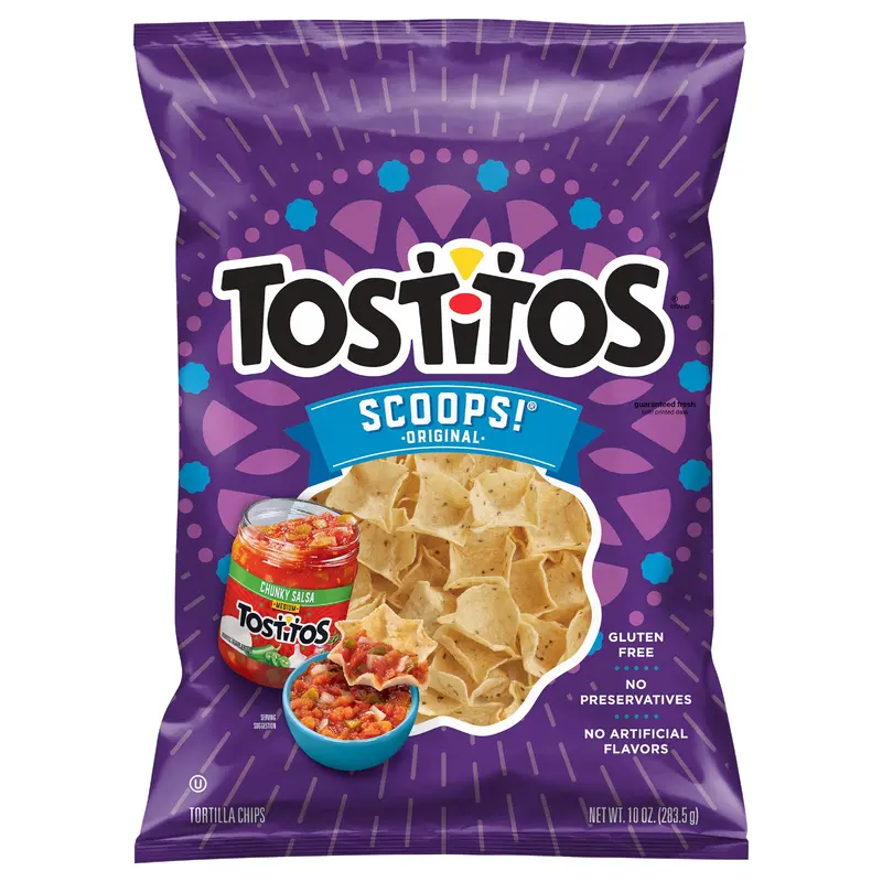Tostitos Scoops Tortilla Chips Original 10 Oz