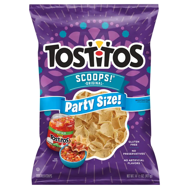 Tostitos Scoops! Tortilla Chips Original 14 1/2 Oz