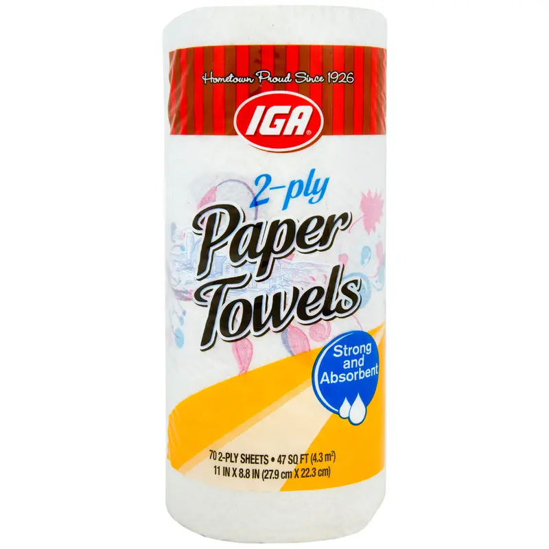 TOWELS PAPER 2 PLY 1 ROLL 70 CT
