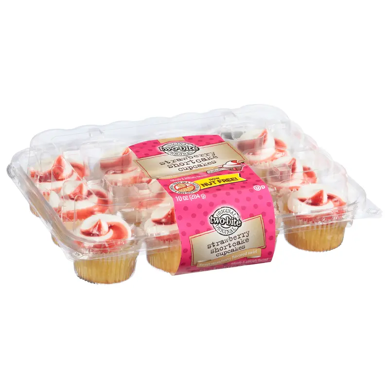 Two-Bite Strawberry Shortcake Cupcakes 10 oz
