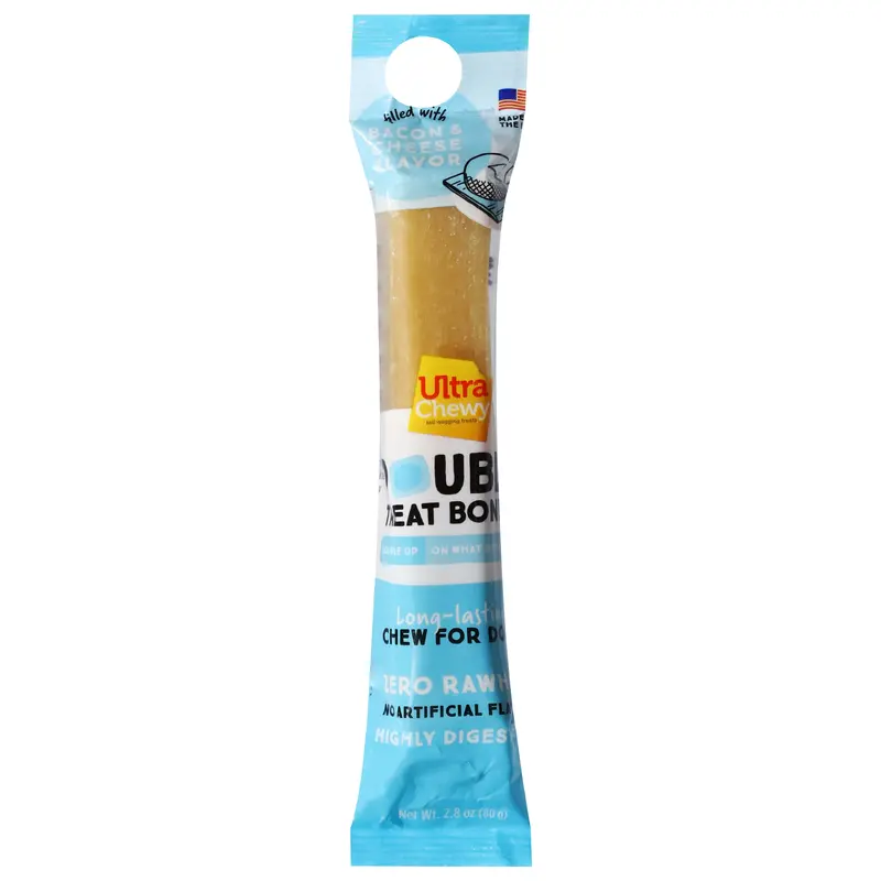 Ultra Chewy Double Bacon & Cheese Flavor Treat Bone 2.8 oz
