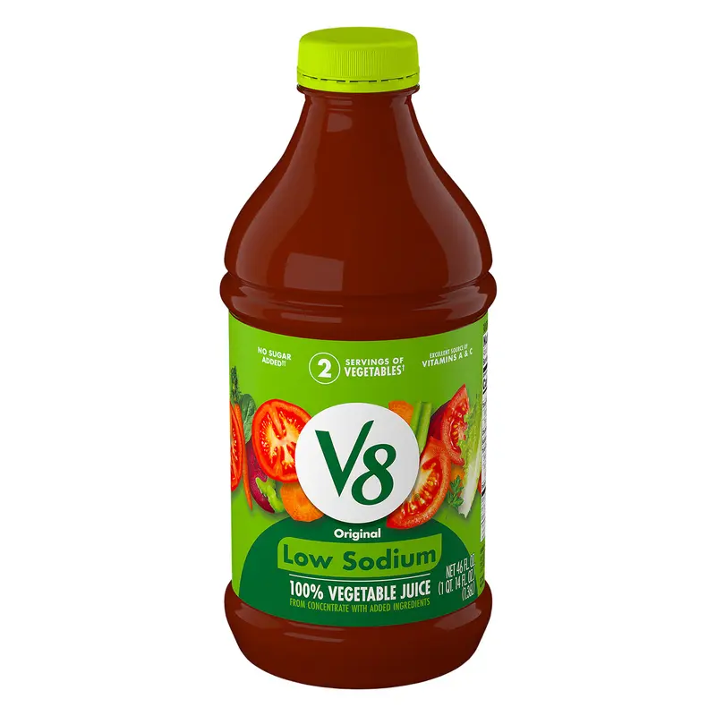 V8 Low Sodium Original 100% Vegetable Juice 46 fl oz
