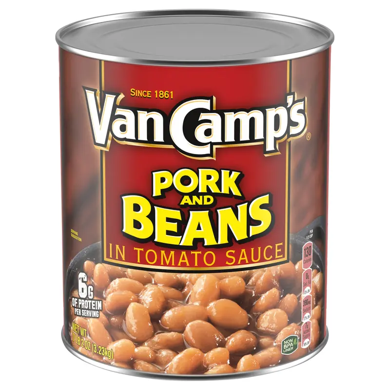 Van Camp's Pork and Beans, Canned Beans, 114 OZ
