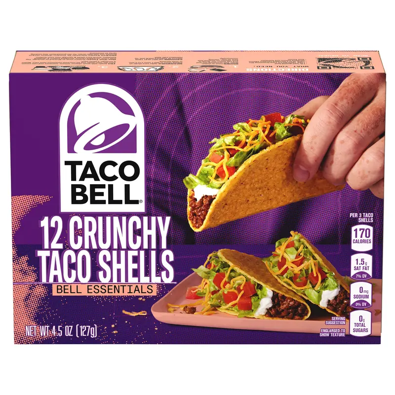 Taco Bell Crunchy Taco Shells, 12 ct, 4.5 oz Box