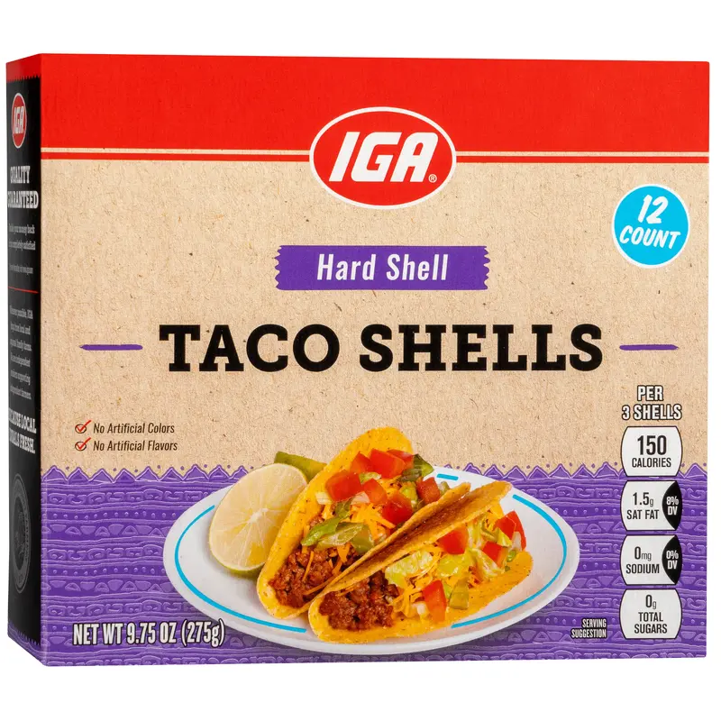 TACO SHELLS 12 CT 4.5 OZ BOX