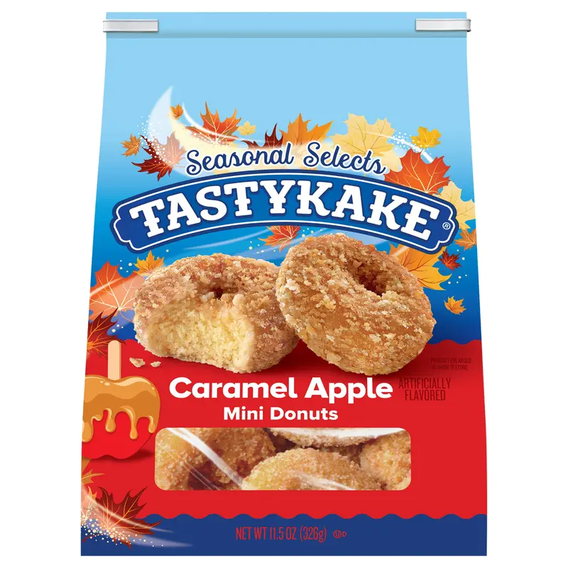 Tastykake Caramel Apple Mini Donuts 11.5 oz. Stand Up Bag