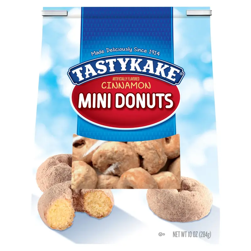Tastykake Cinnamon Mini Donuts, Shareable Donuts, 10 oz Bag
