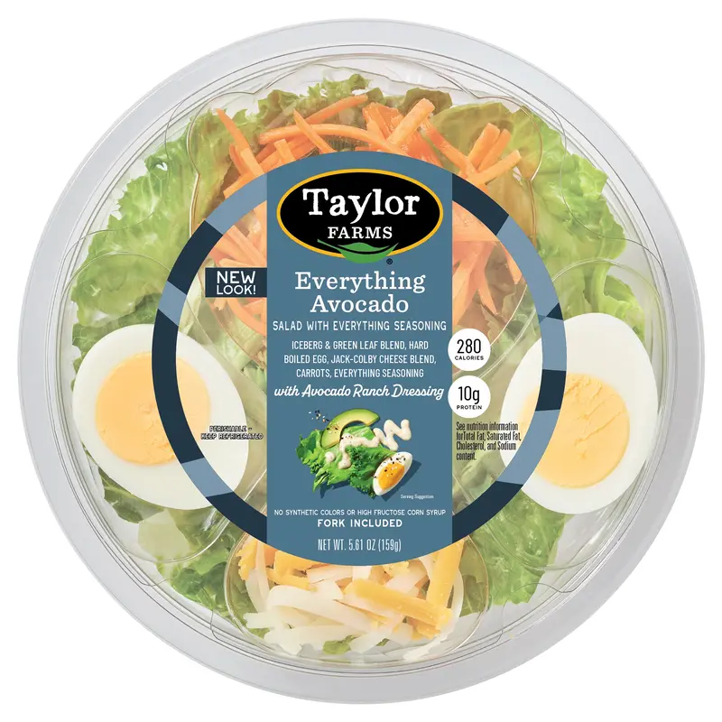Taylor Farms Everything Avocado Salad Bowl 2pk