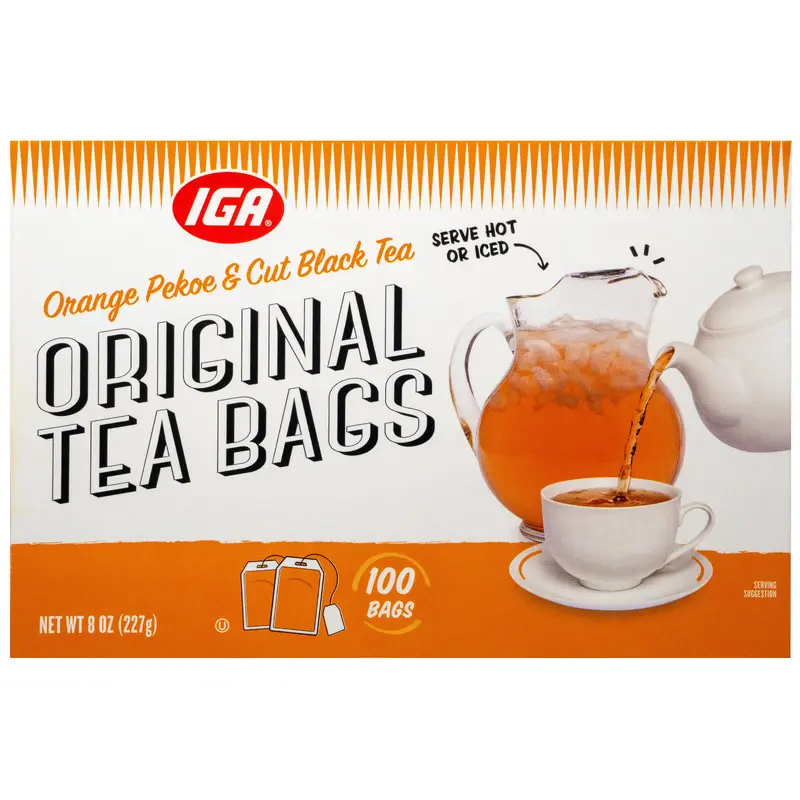 TEA BLACK TAGGED 100 CT