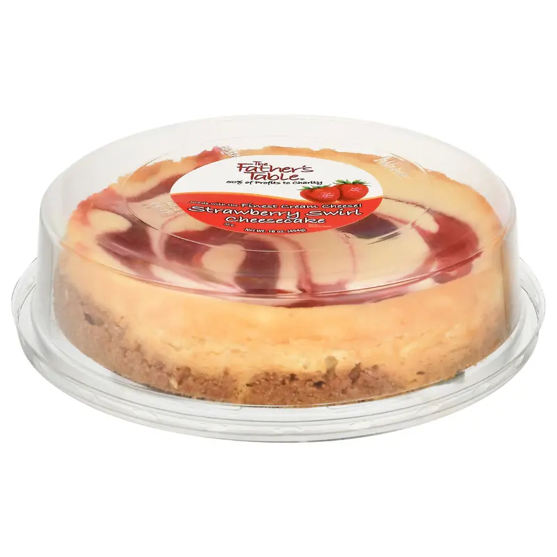 The Father's Table Strawberry Swirl Cheesecake 16 oz