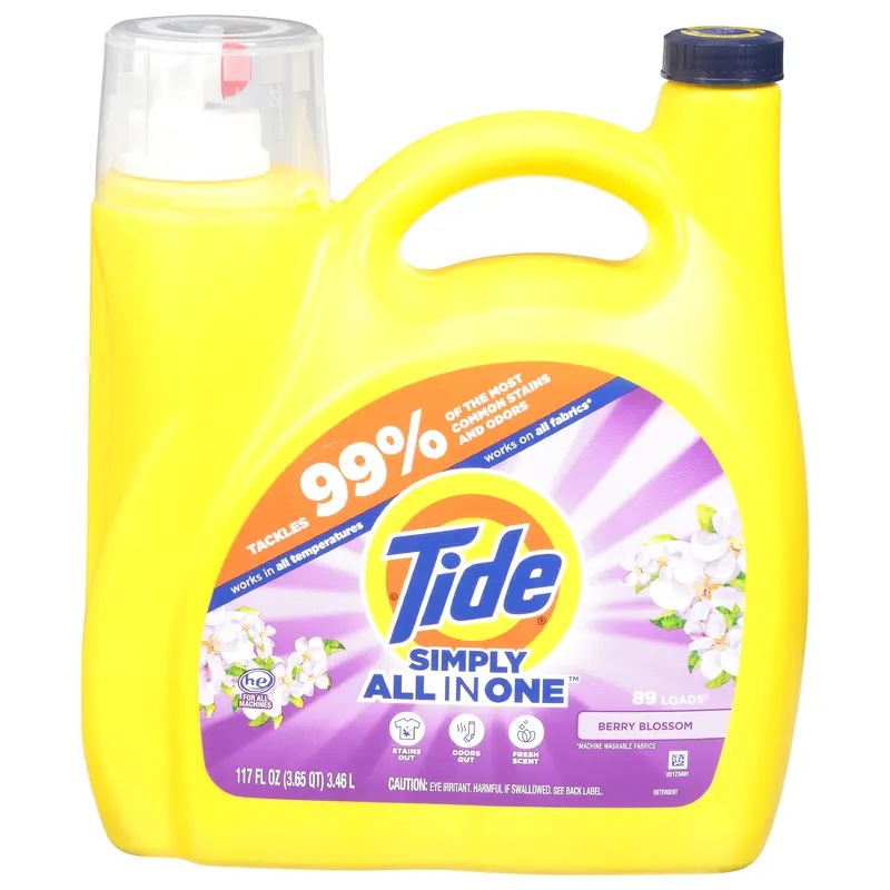 Tide Simply All in One Berry Blossom Detergent 117 fl oz