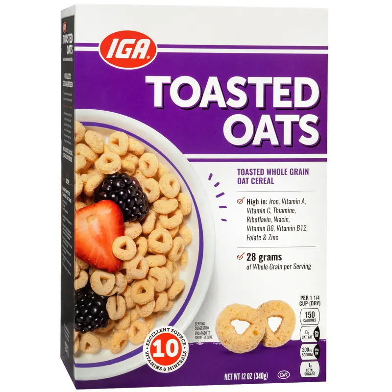 TOASTED OATS CEREAL 12 OZ