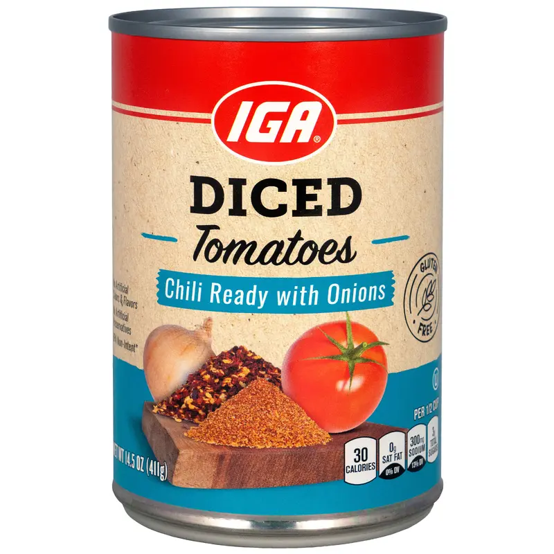TOMATOES DICED CHILI READY WITH ONIONS 14.5 OZ