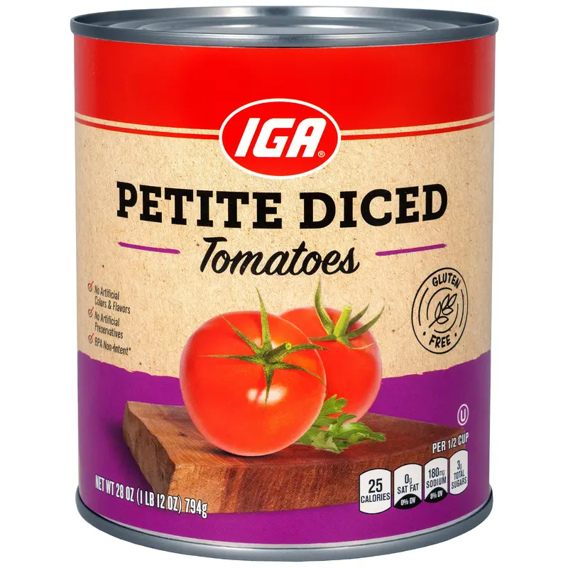 TOMATOES DICED PETITE 28 OZ