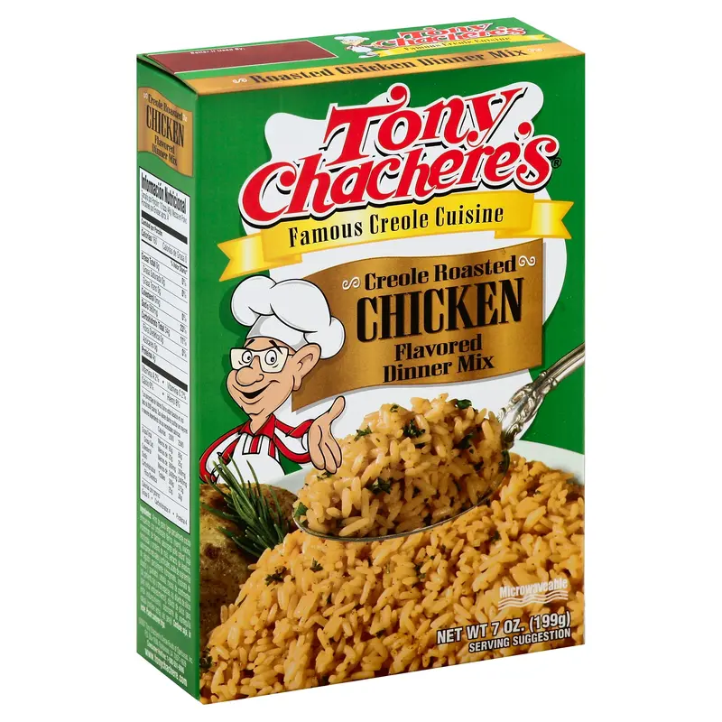 Tony Chachere's Dinner Mix 7 oz - Creole Roasted CHICKEN Flavored dinner Mix