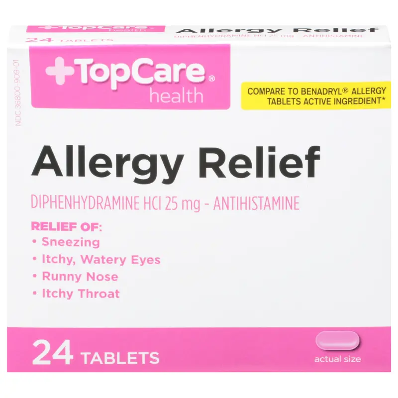 TopCare Health 25 mg Allergy Relief 24 Tablets