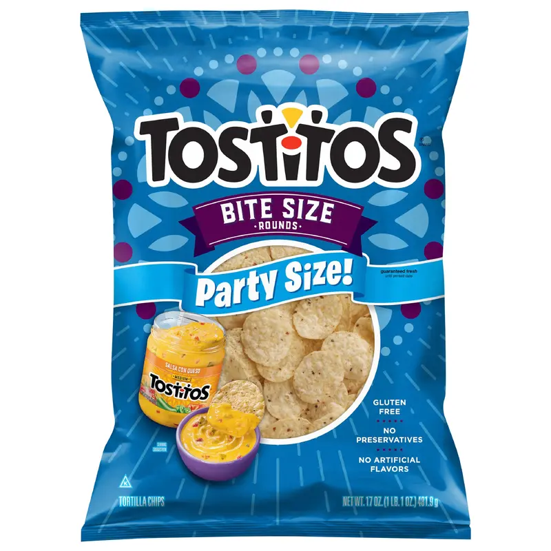 Tostitos Bite Size Tortilla Chips Rounds 17 Oz