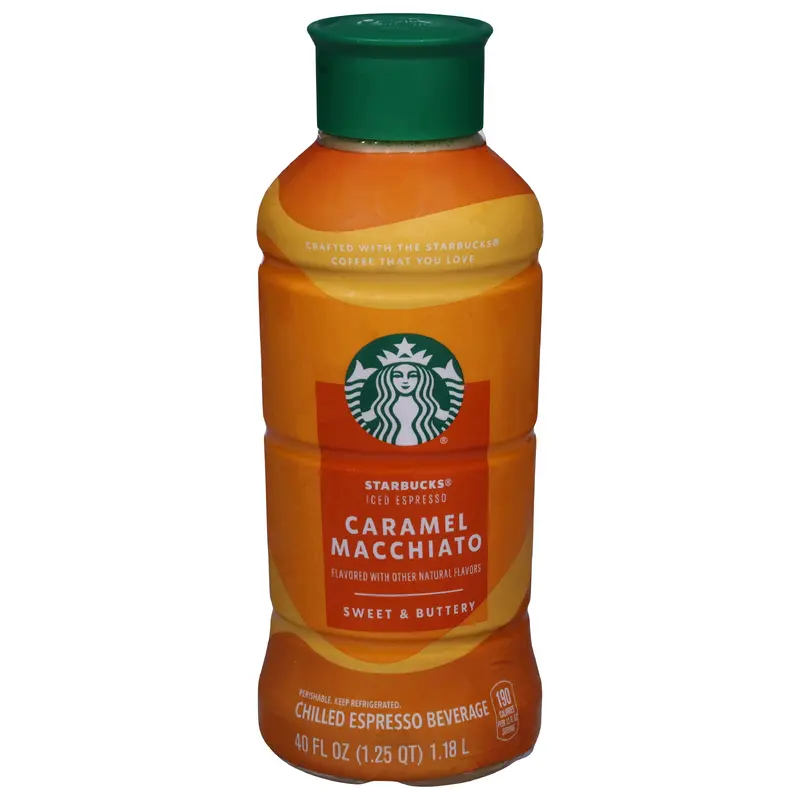 Starbucks Chilled Caramel Macchiato Espresso Beverage 40 fl oz