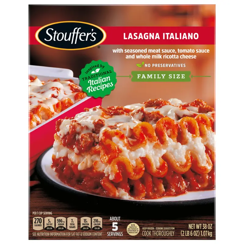 Stouffer's Family Size Lasagna Italiano Frozen Meal 38 oz.