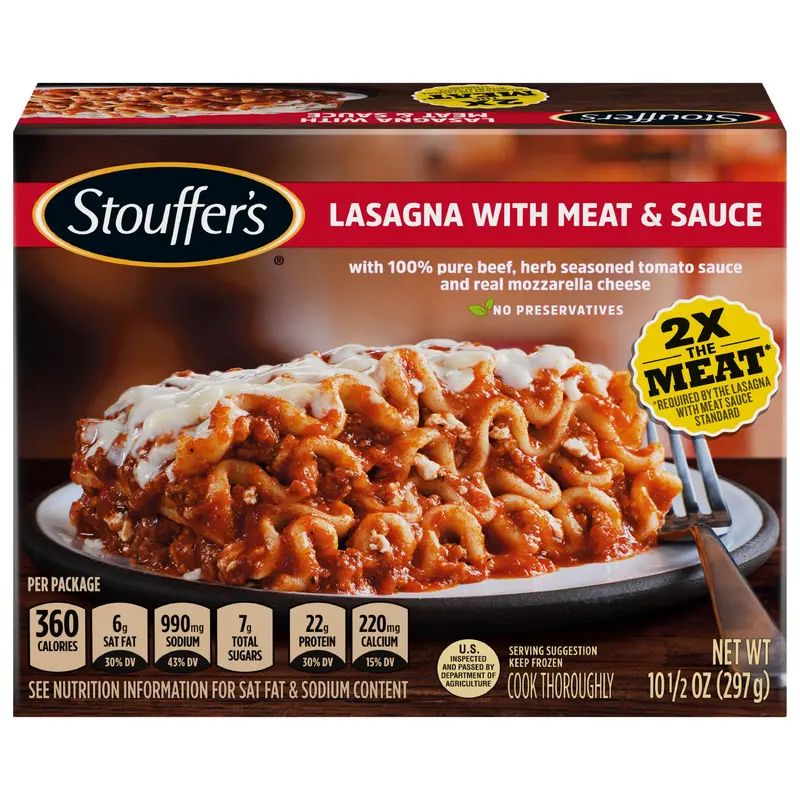 Stouffer's Lasagna with Meat & Sauce Frozen Meal 10.5 oz.