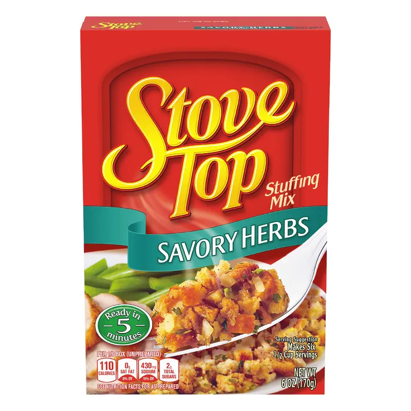Stove Top Savory Herbs Stuffing Mix, 6 oz Box