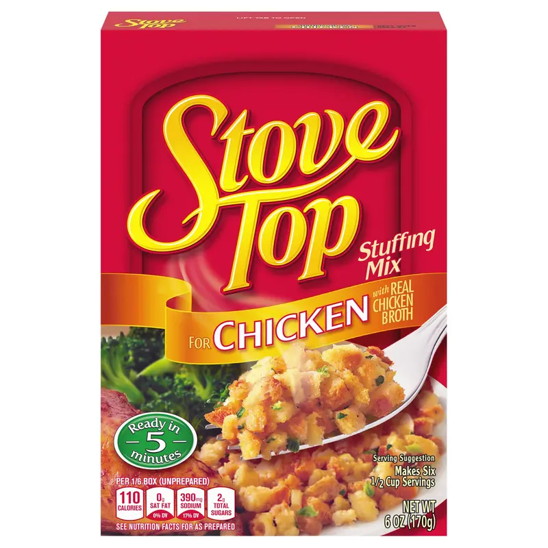 Stove Top Stuffing Mix for Chicken, 6 oz Box