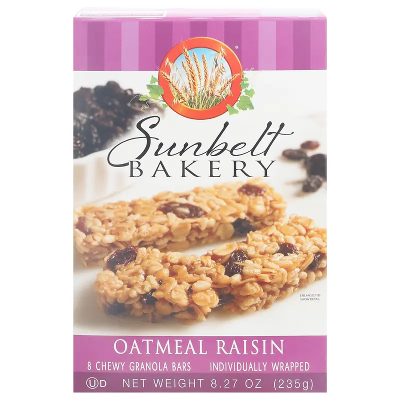 Sunbelt Bakery Chewy Oatmeal Raisin Granola Bars 8 ea