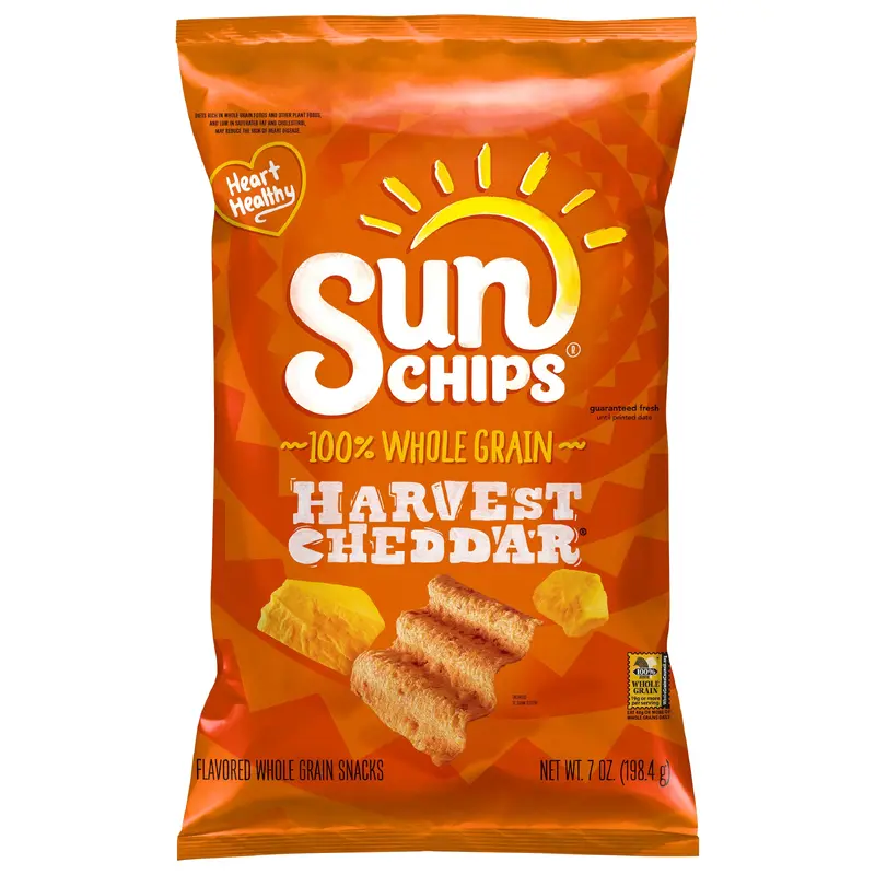 SunChips Harvest Cheddar Whole Grain Snacks 7 oz