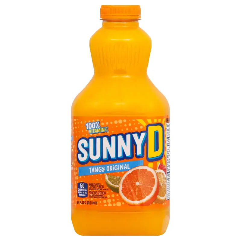 Sunnyd Tangy Original Orange Juice Drink, 64 Fl Oz Bottle