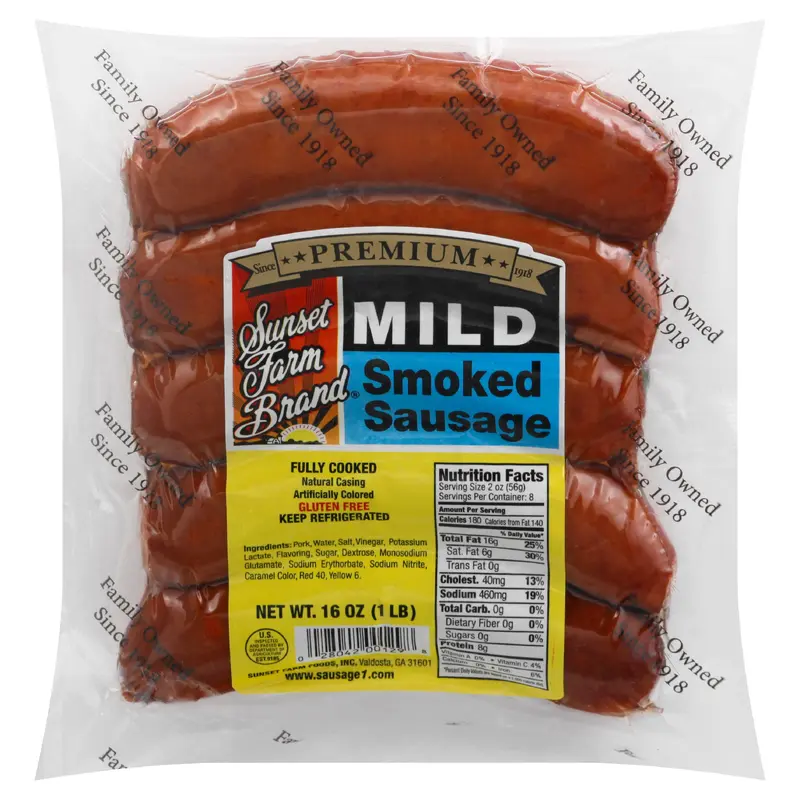 Sunset Farm Brand Mild Smoked Sausage 16 oz