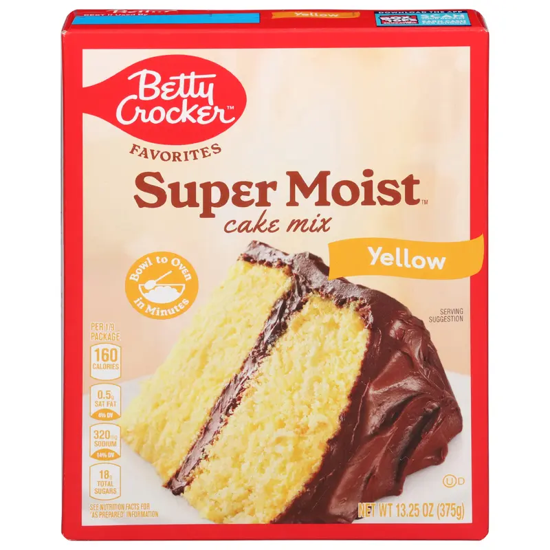 Betty Crocker Super Moist Yellow Cake Mix 13.25 oz