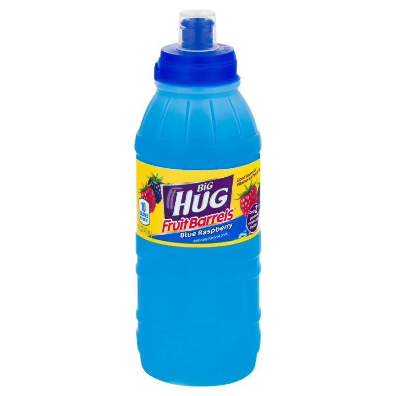 Big Hug Fruit Barrels Blue Raspberry Fruit Drink 16 oz