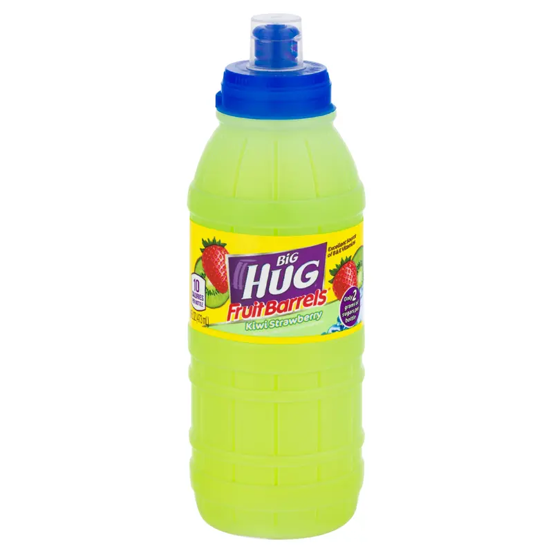 Big Hug Fruit Barrels Kiwi Strawberry Fruit Drink 16 oz