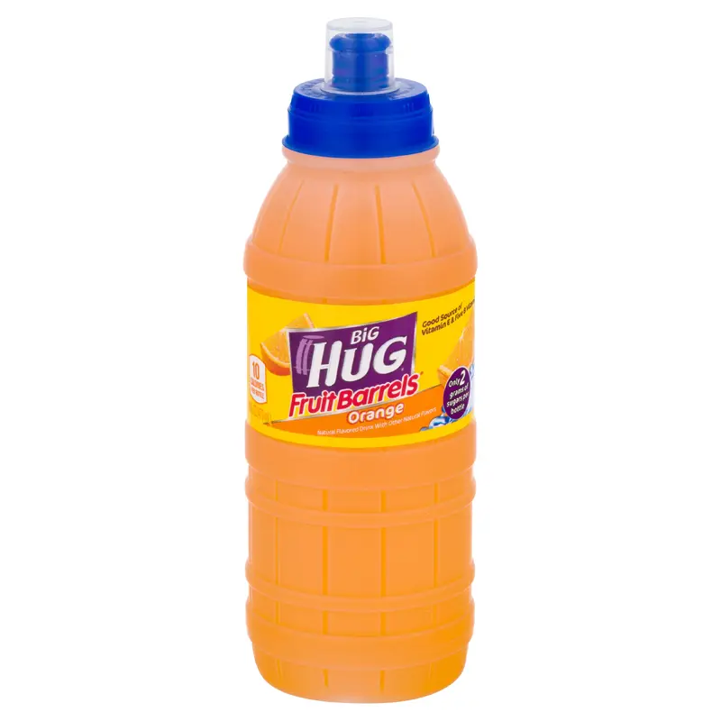 Big Hug Fruit Barrels Orange Fruit Drink 16 oz