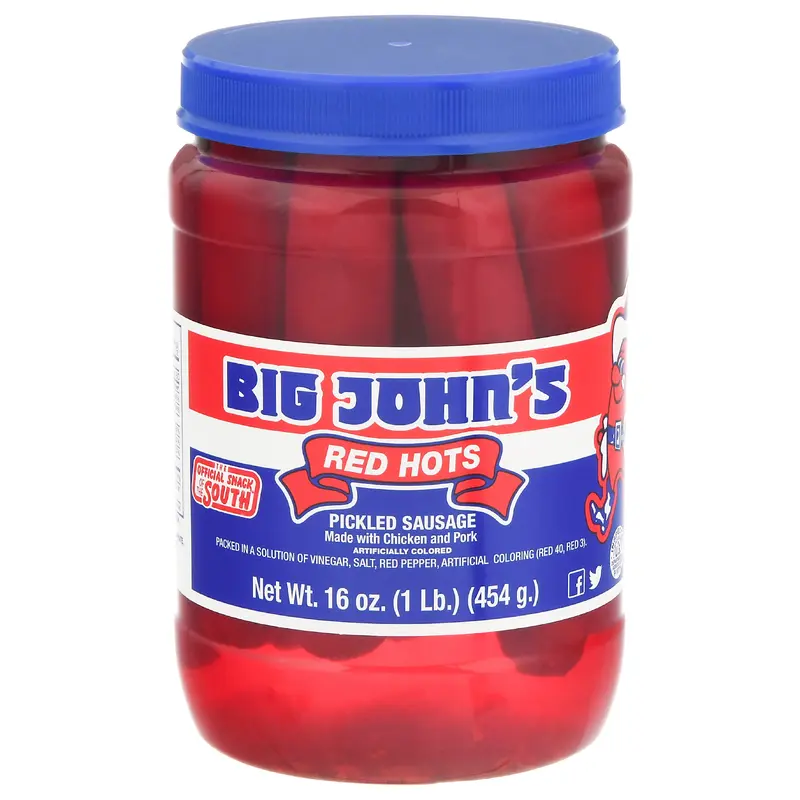 Big John's Red Hots Pickled Sausage 16 oz