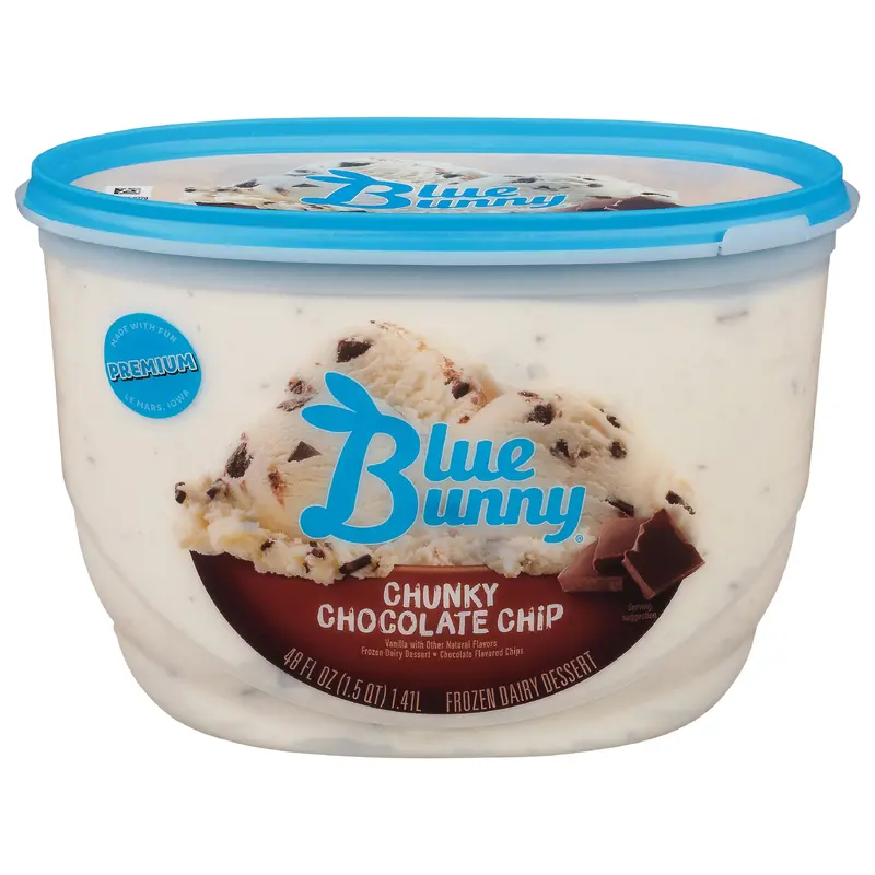 Blue Bunny Premium Chunky Chocolate Chip Frozen Dessert, 48 fl oz