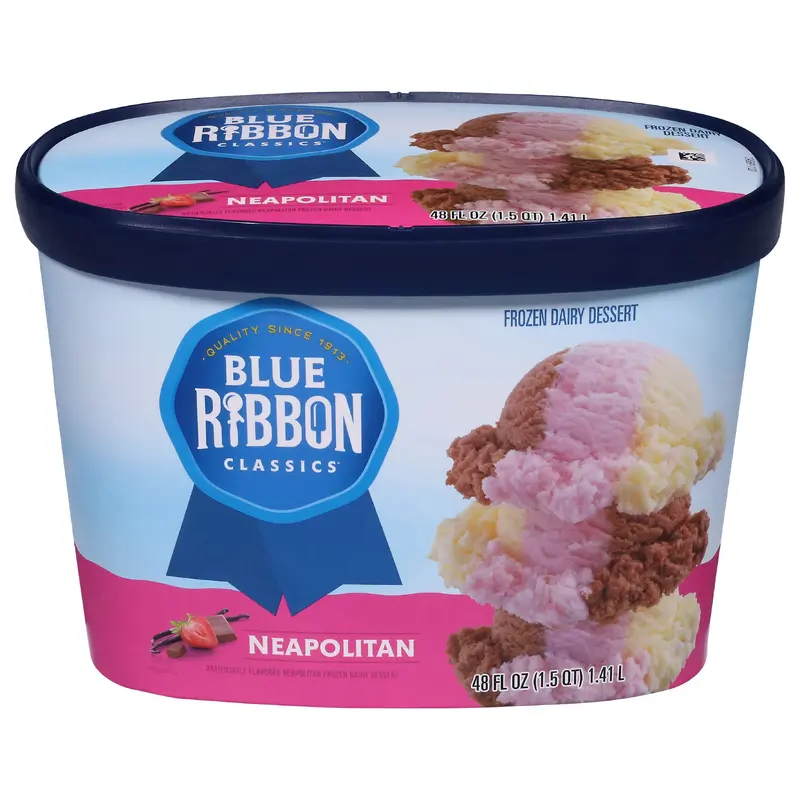 Blue Ribbon Classics Neapolitan Frozen Dessert, 48 fl oz