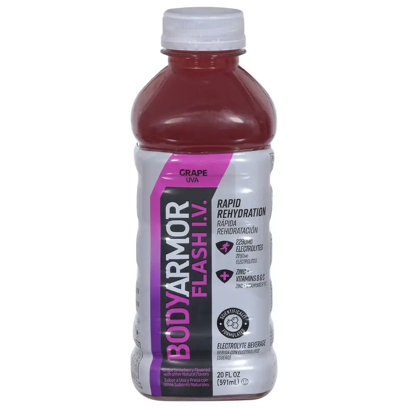 BodyArmor Flash I.V. Grape Electrolyte Beverage 20 fl oz