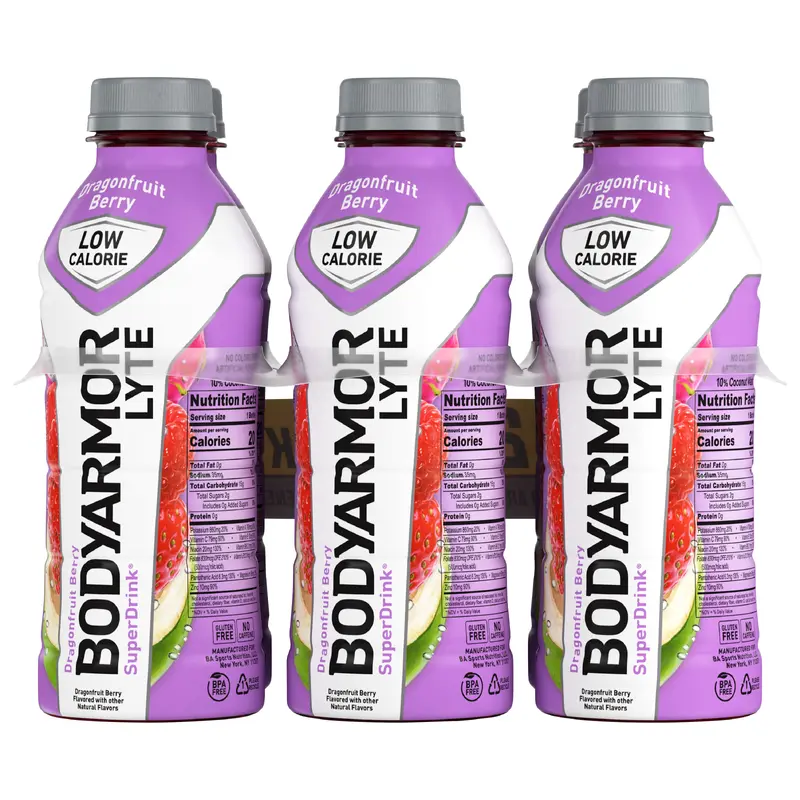 BODYARMOR LYTE Dragonfruit Berry, 20 fl oz, 6 Pack
