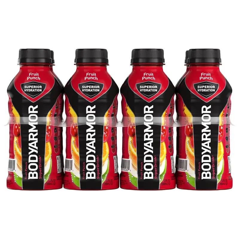 BODYARMOR Sports Drink Fruit Punch, 12 fl oz, 8 Pack