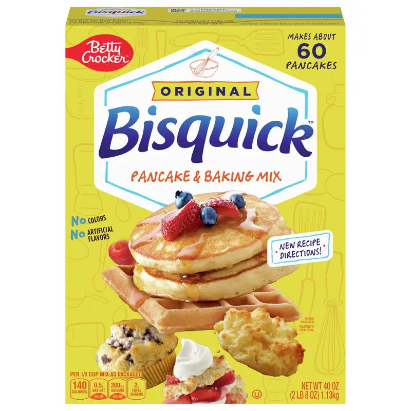 Betty Crocker Bisquick Original Pancake & Baking Mix, 40 oz.